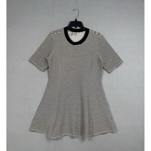 Dolan Dress Women Large Black White Striped Left Coast Anthropologie Bournemouth